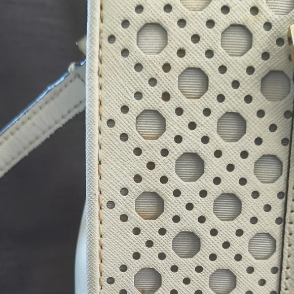 Kate Spade White Perforated Satchel/Crossbody - Picture 12 of 13